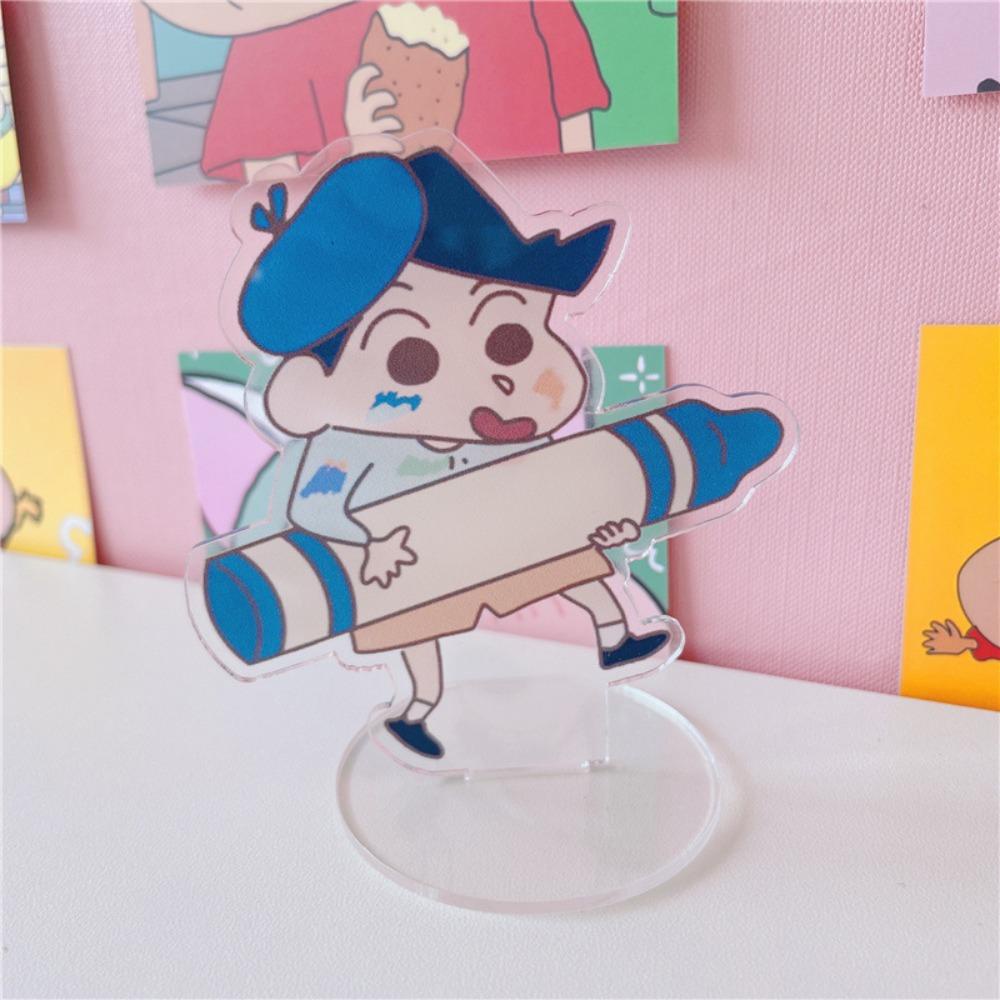 Agustina Wordpad Dengan Pulpen Kawaii Kartun Jadwal Harian Desktop Dekorasi Crayon Shin Chan Rencana Belajar Papan Grafiti