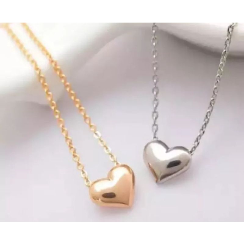 kalung titanium model liontin love