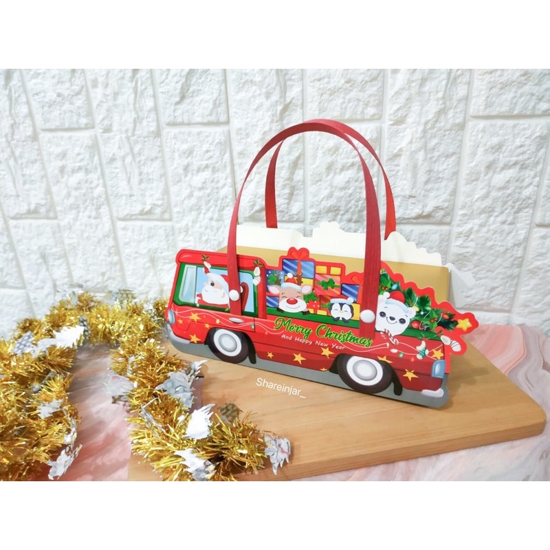 

Box Kotak Merry Christmas Packaging Hampers Kue Cookies Natal 23x9x9cm