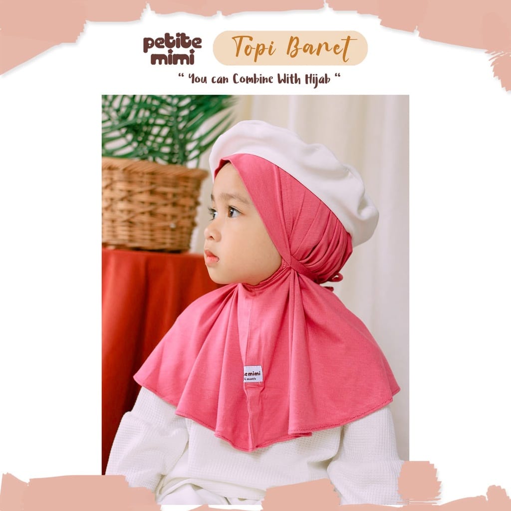 Petite Mimi Topi Baret Baby - Topi Baret Anak - WARNA RANDOM