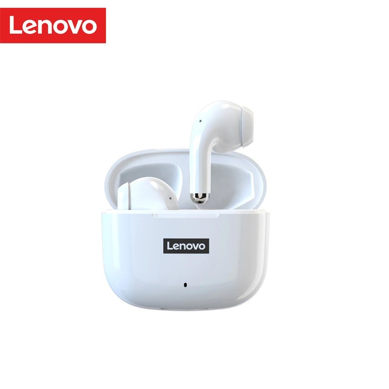 Lenovo LP40 True Wireless Bluetooth Earphone Mini Earbuds TWS - Putih