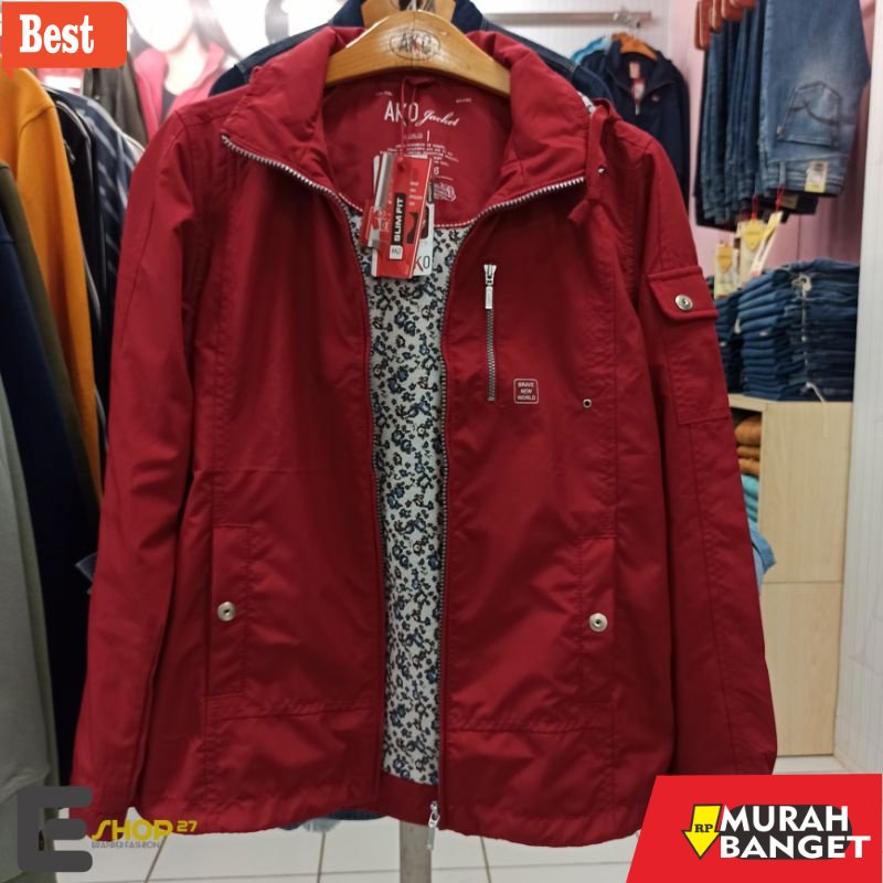 jaket wanita kekinian 2022 AKO JEANS ORIGINAL Jaket parasut 11-0386