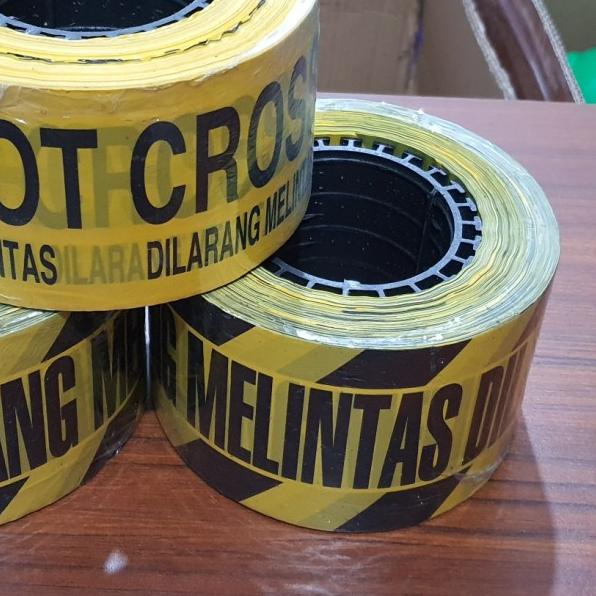 

police line 3x300 dilarang melintas/ baricade tape bertulisan
