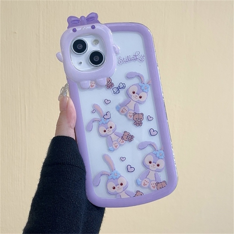 Case Pelindung Lensa Bahan Silikon Tahan Banting Desain Kelinci Untuk iPhone 14 13 12 11 Pro Max X Xr Xs Max 7 8 6 6s Plus SE 2020