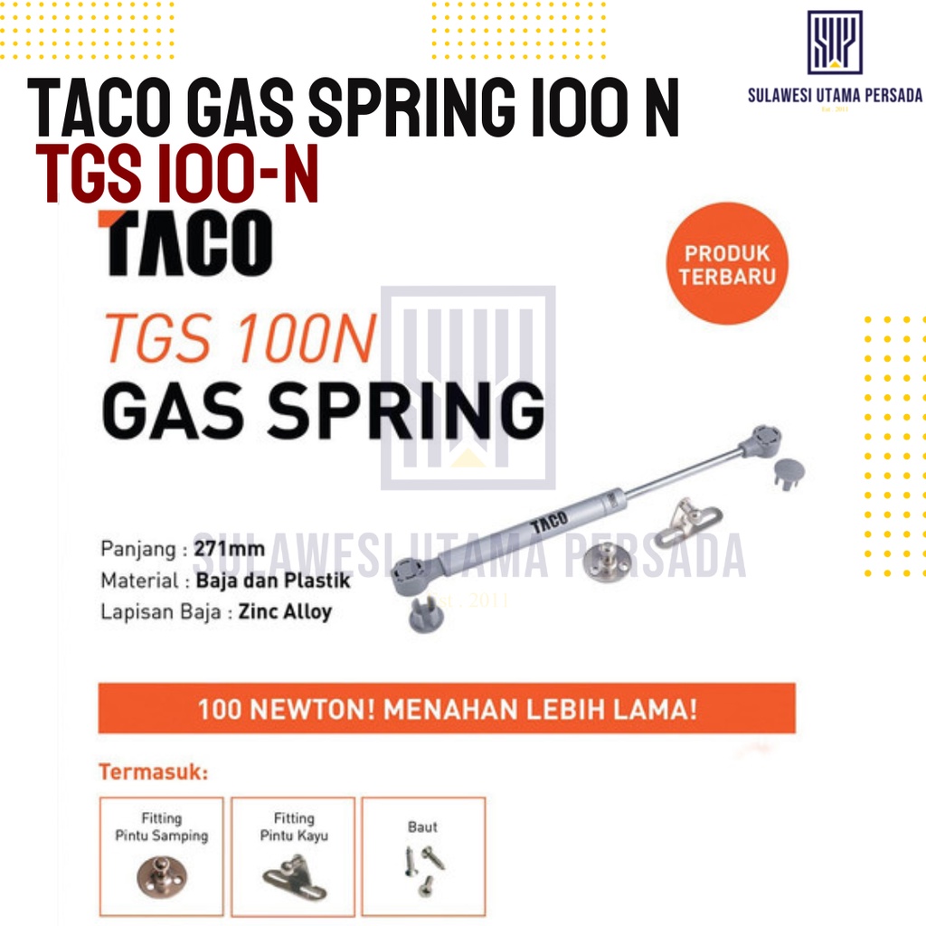 TACO GAS SPRING TGS 100N HIDROLIK PINTU HIDROLIK JOK MOTOR