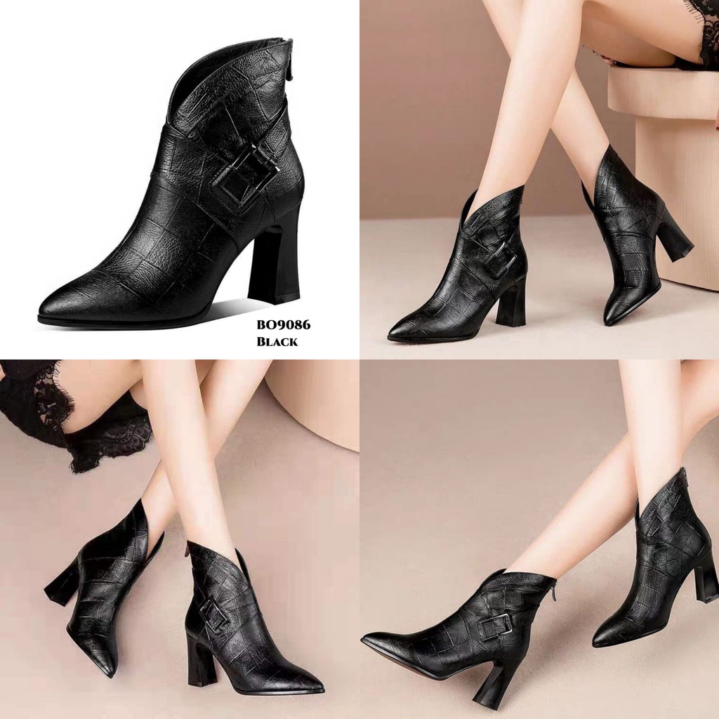 WYN SEPATU BOOTS HEELS KOREA BO9086