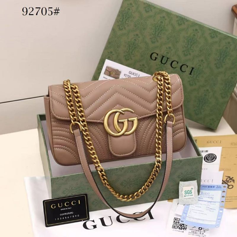 Tas Branded Wanita GUCCI GG Marmont Matelassè Shoulder Bag #92705H