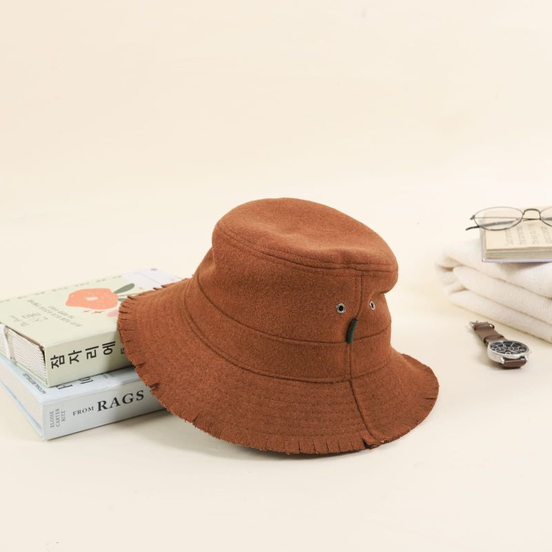 Wankbay Topi Bucket/ Bucket Hats Unisex/ Bucket Hat Beludru Ripped