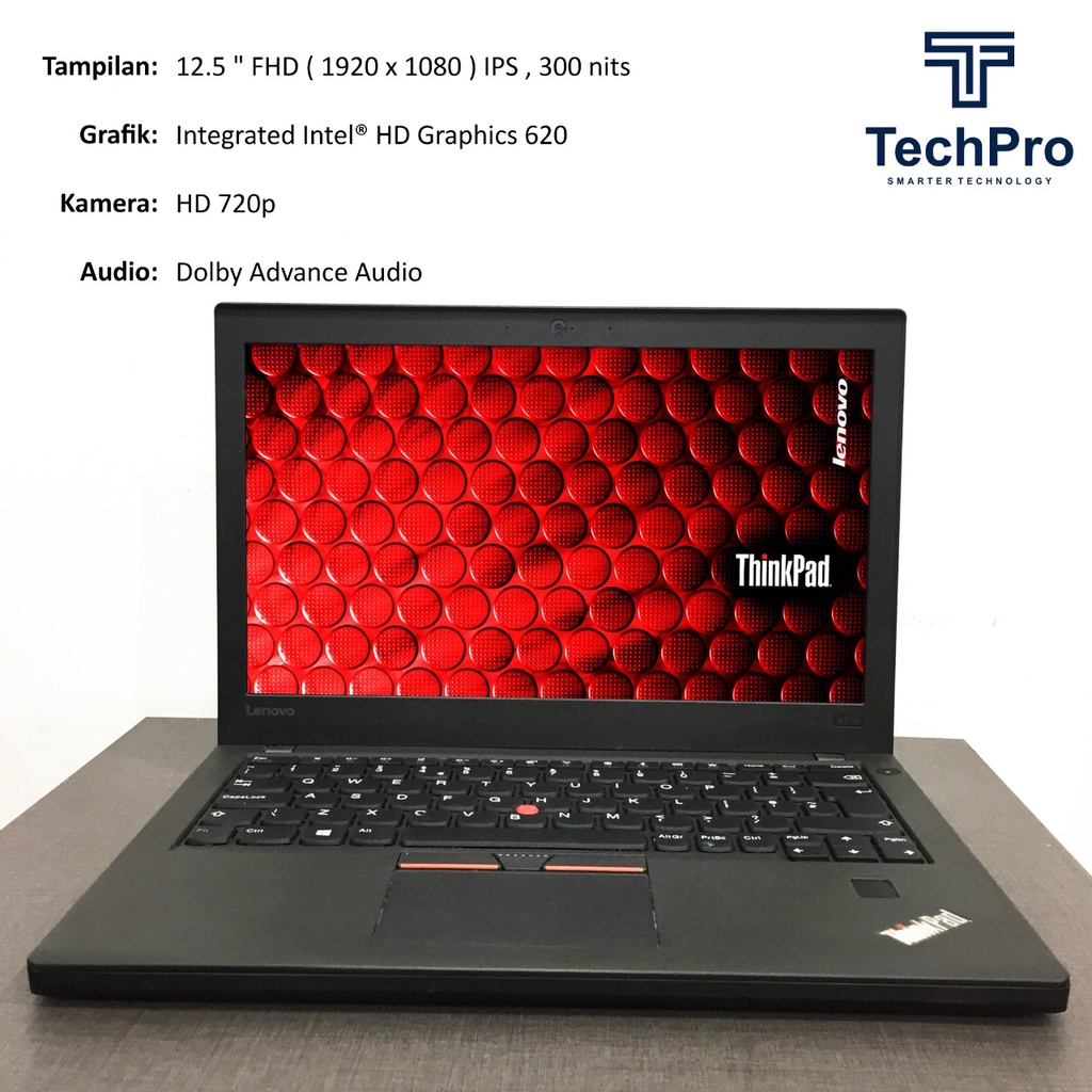 Laptop Lenovo Thinkpad X270 Ci5 Generasi 6TH Ram 8gb SSD 128/256gb SALE!!