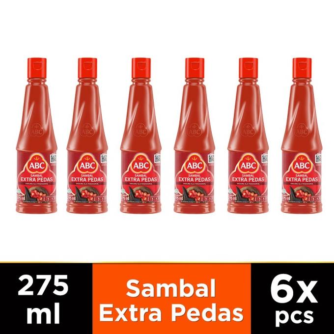 

ABC Saus Sambal Extra Pedas 275 ml - Multipack 6 pcs