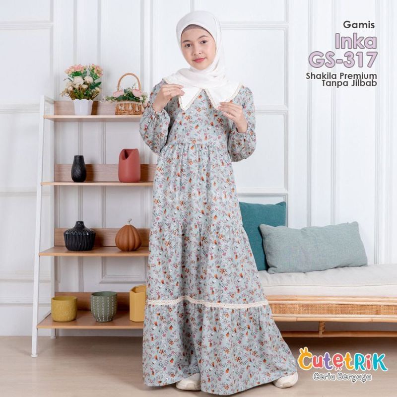 GS317 Cutetrik Gamis Anak Inka