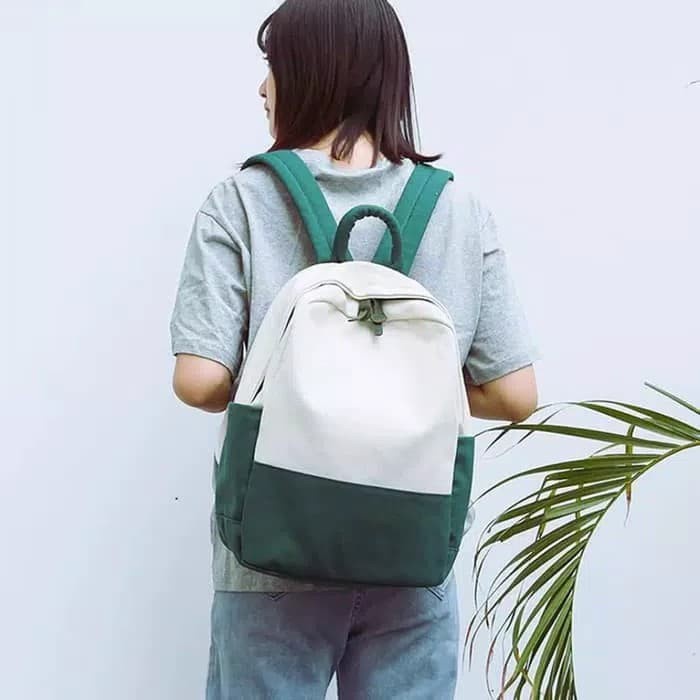 Tas Sekolah Ransel Laptop korea japan style - Bottle Corliss - Polo Felix