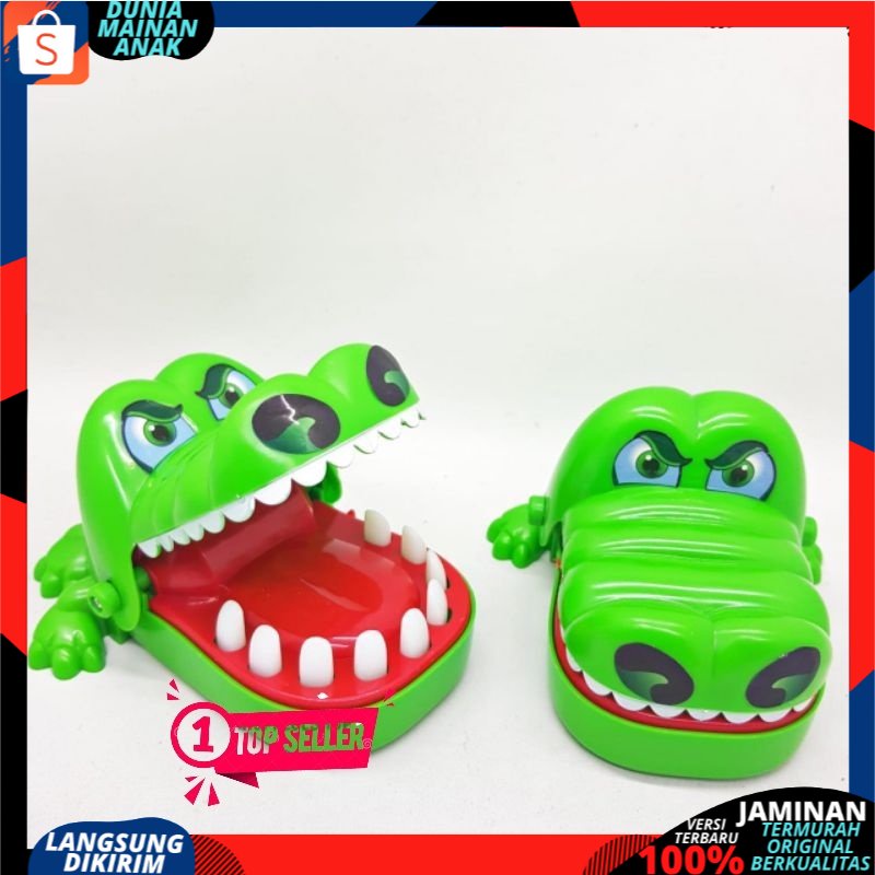 Mainan Anak laki laki / mainan anak perempuan Crocodile Dentist / Mainan Buaya Gigit Jari Tricky Toy Crocodile Dentist