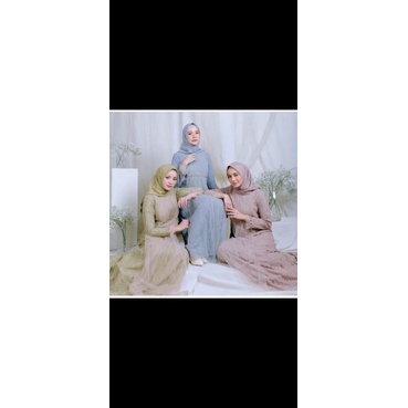 prelov Syalina dress JV hijau kecil size M ori by javina official