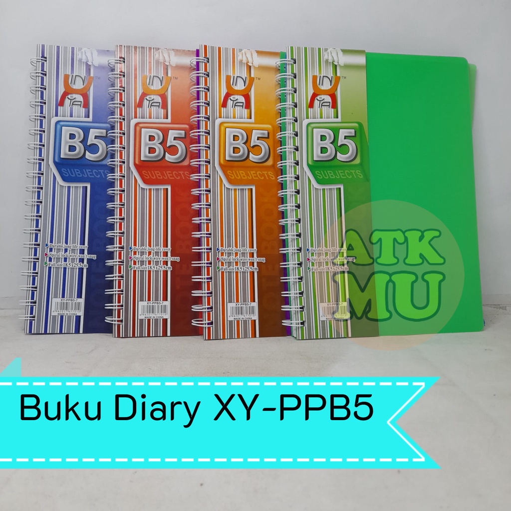 

Buku Tulis Notes Diary Ring Notebook B5 PP Softcover XY-PPB5-7