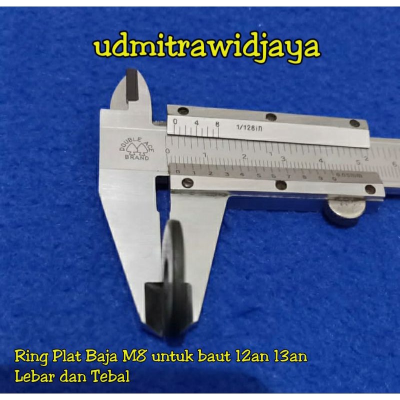 Ring plat baja 8mm kunci 12 13 12an / ringplat baja m8 / ring plat baja M8 lebar / ring plat m8 baja ring plat baja tebal baut 13an