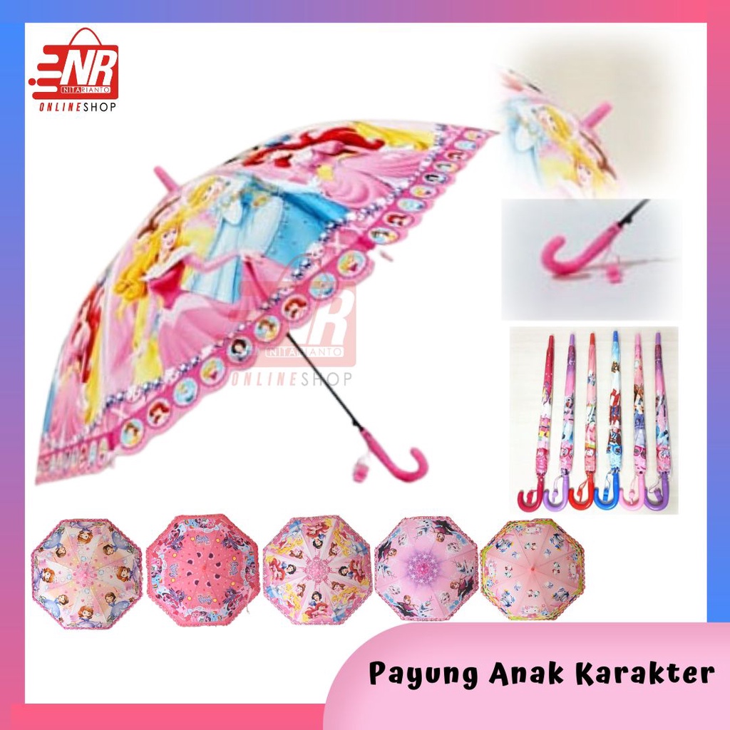 Payung Anak Karakter / Payung Karakter / Payung Anak / Payung 16 Jari / Payung Motif