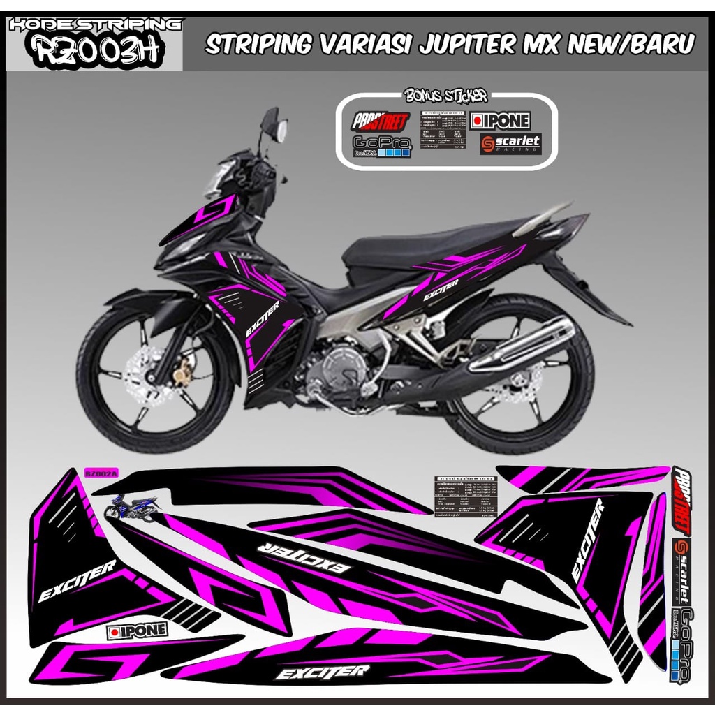 Striping jupiter mx old/lama / decal jupiter mx old/lama / variasi jupiter mx old/lama