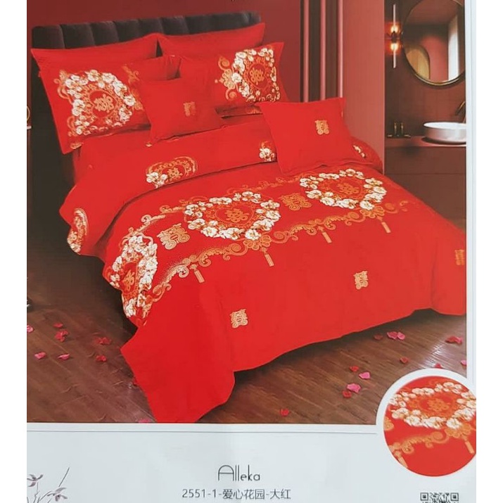 Sprei &amp; Bedcover Imlek Sprei Merah Oriental Sincia Tahun Baru China