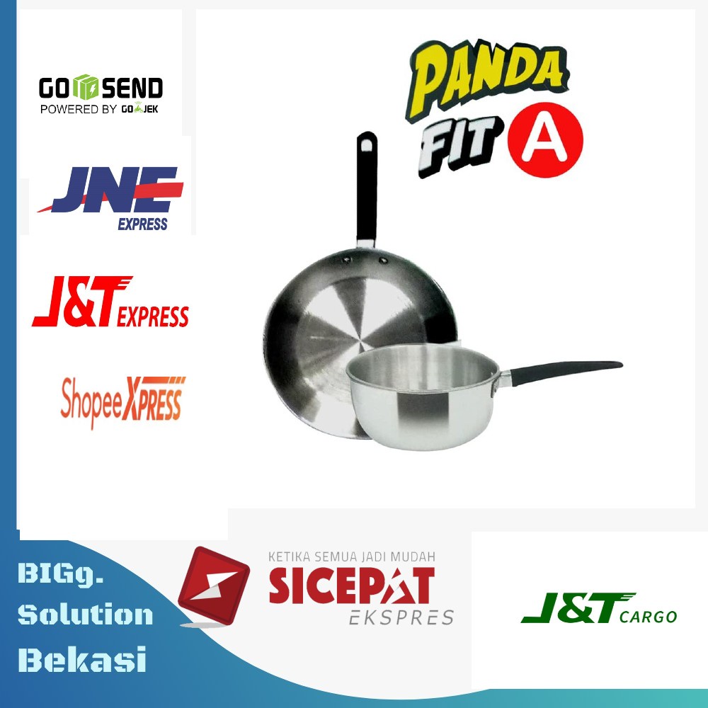 Maspion Panda Fit A Set Wajan Penggorengan 16 CM & Frypan 20CM