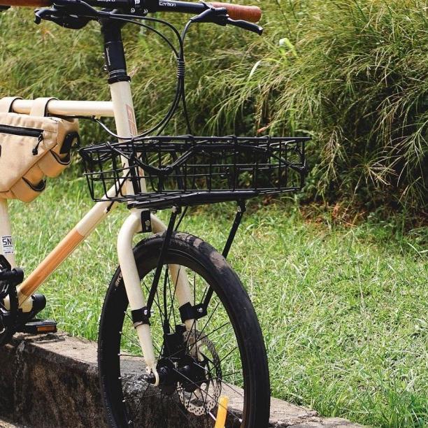 KERANJANG SEPEDA FRONT RACK PANNIER FEDERAL - rack eyelet