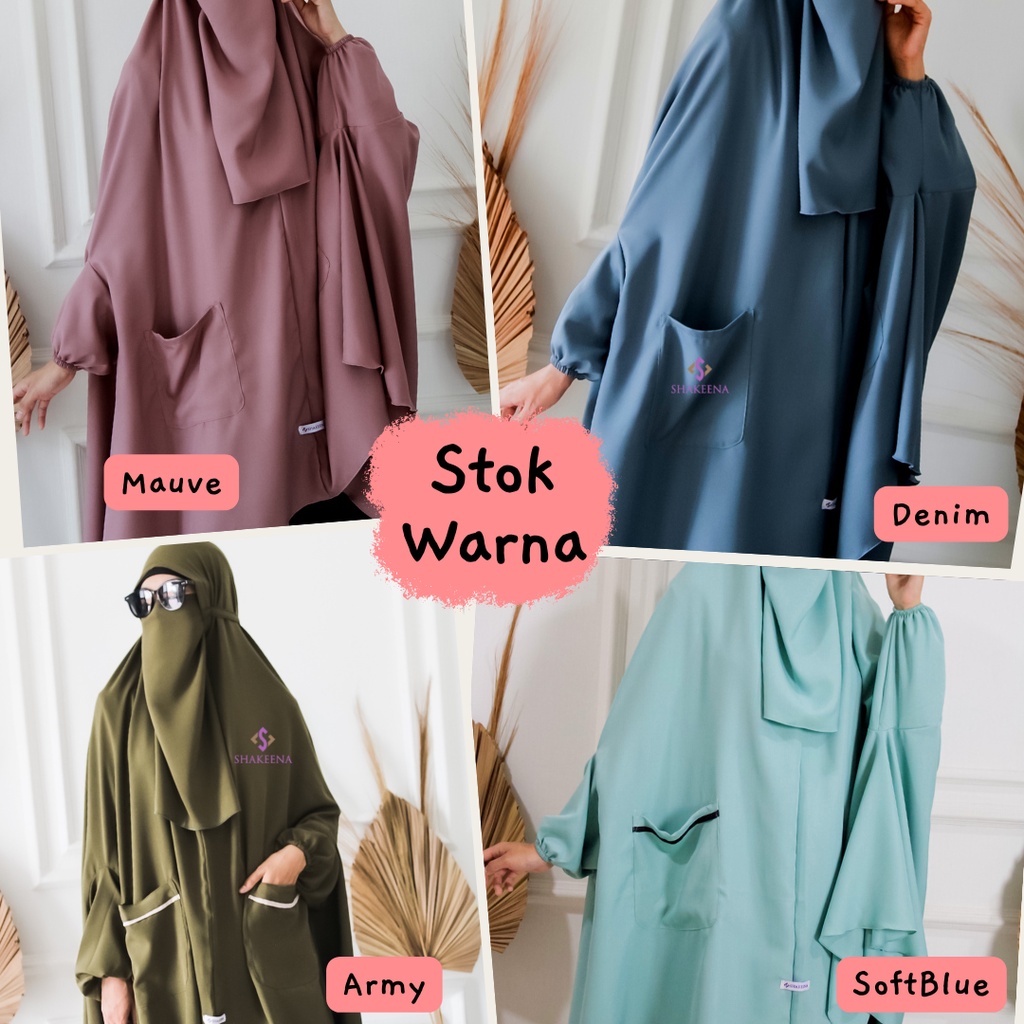 Jilbab tangan Syari set Gamis Syar'i Aleeya