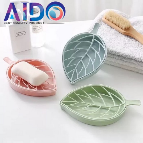 TEMPAT SABUN MOTIF DAUN / WADAH SABUN BATANG MOTIF DAUN / Tempat Penyimpanan Sabun Kamar Mandi Motif Daun 20013