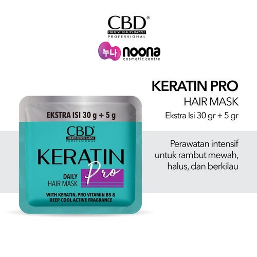 CBD KERATIN PRO DAILY HAIR MASK 30G+5G