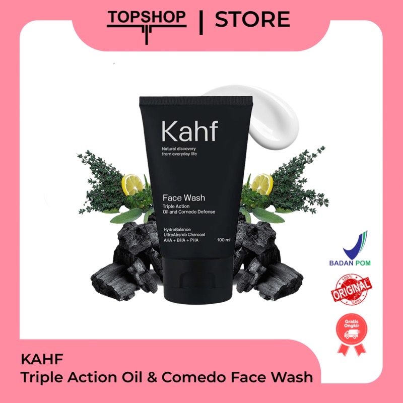 Kahf Triple Action Oil and Comedo Defense Face Wash 100 ml