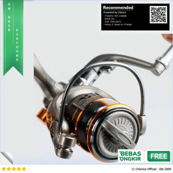 

Jual DiaoDeLai Reel Pancing Spinning Fishing 13 Ball Bearing 5.2:1 - DC1000 Gray Etc Murah
