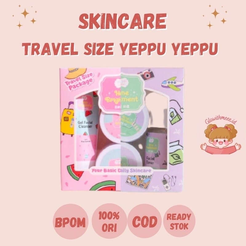 [DISTRI RESMI] Skincare Yeppu By Kiyowo | Paket Skincare Perawatan Wajah | Paket Skincare Yeppu By K