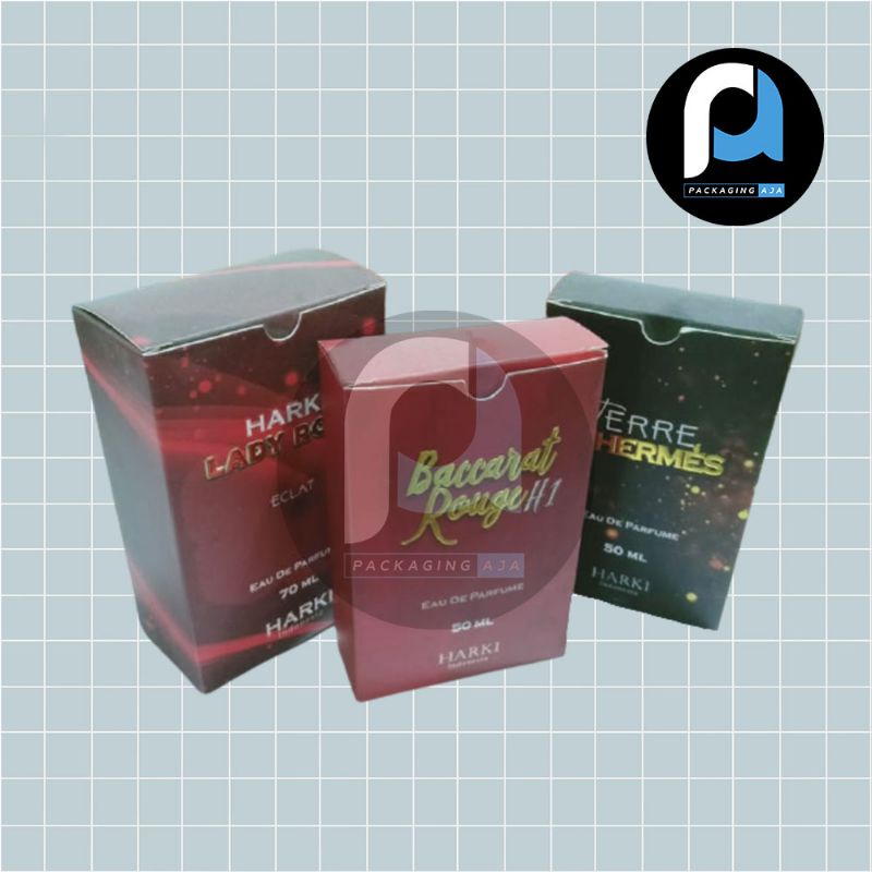

DUS DUPLEX UNTUK PARFUM EKSUISIF UKURAN 85 X 35 X 125 MM BISA CUSTOM TERMURAH BERKUALITAS TINGGI