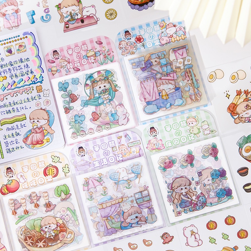 

ED - 20 LEMBAR - STICKER AESTHETIC LUCU DESIGN DIY / STICKER TUMBLER WATERPROOF / STICKER BUKU DIARY IMPORT