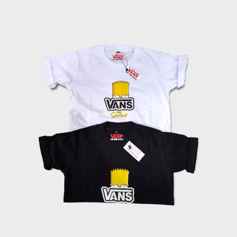 kaos anak anak baju anak vans the simpsons katun combed 24s super soft handfield.