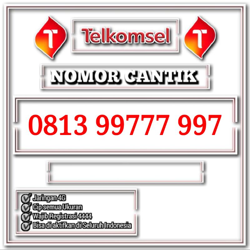 nomor cantik simpati 99777 997