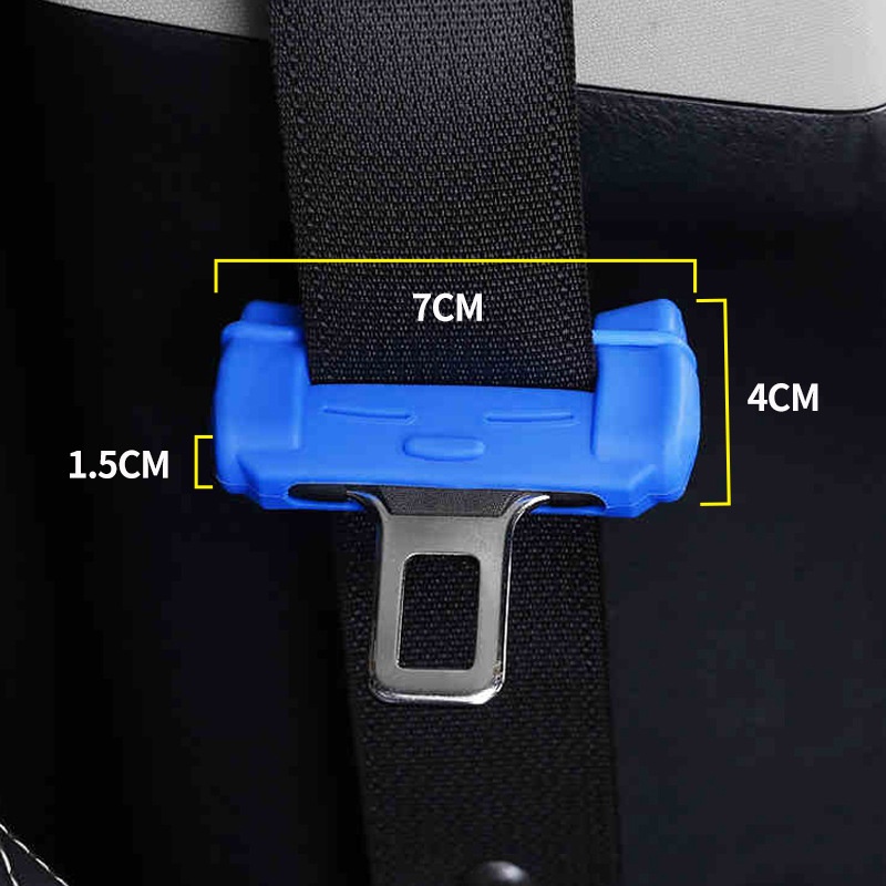 Klip Buckle Sabuk Pengaman Mobil Universal Bahan Silikon Anti Gores