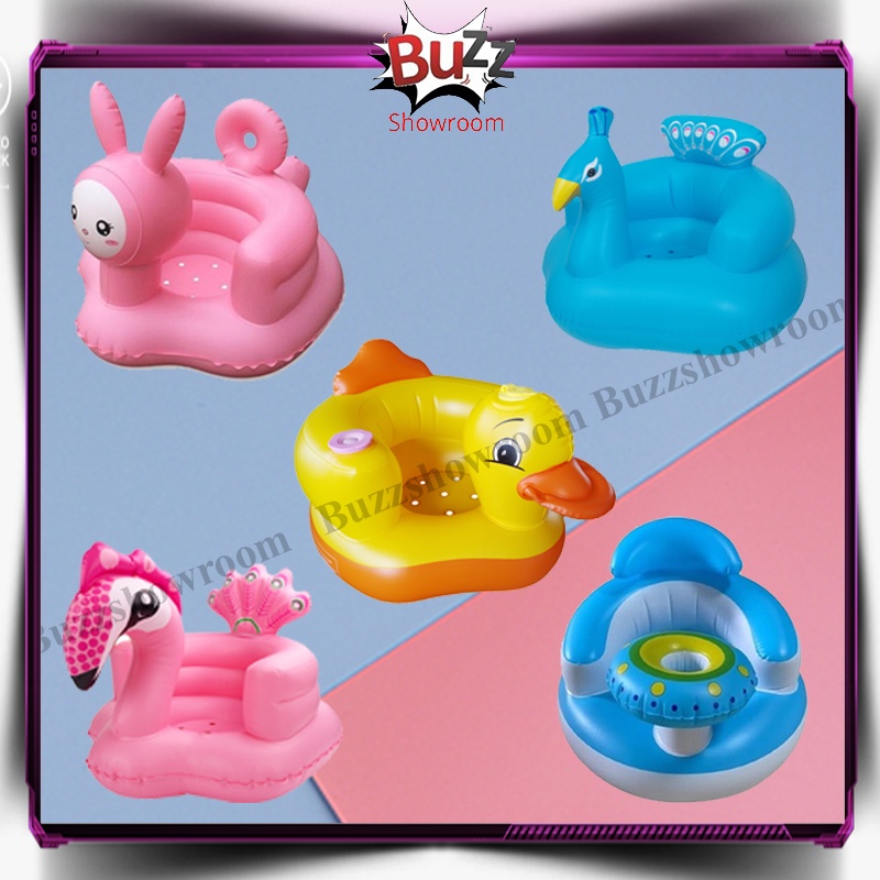 Inflatable Baby Sofa Tiup Bayi Belajar Duduk Baby Seat Bebek Musik