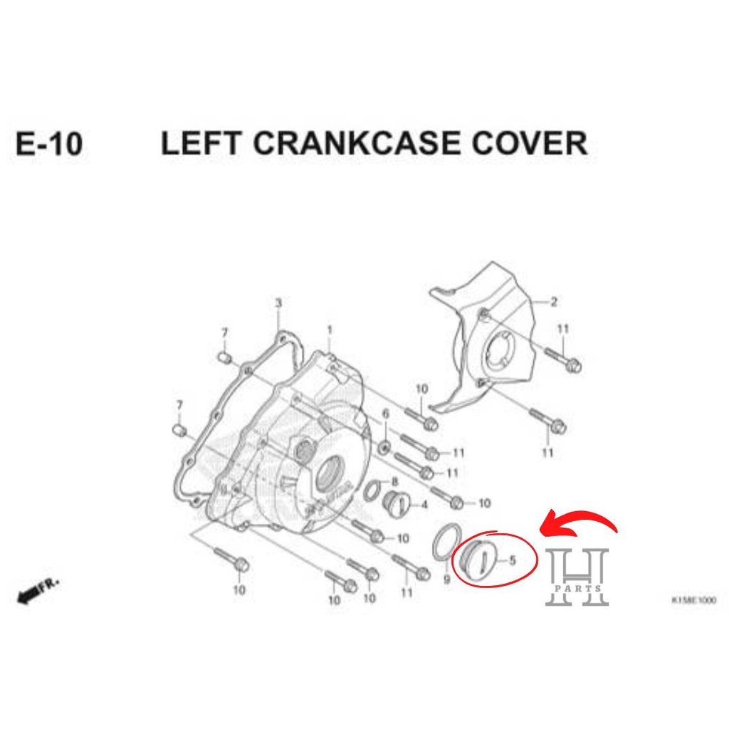 CAP BAUT TUTUP BAK MAGNET BESAR 30MM CB CBR 150R KHARISMA SUPRA X 125 FI CS1 SONIC 90087-KGH-900 ASLI ORIGINAL AHM HGP HONDA