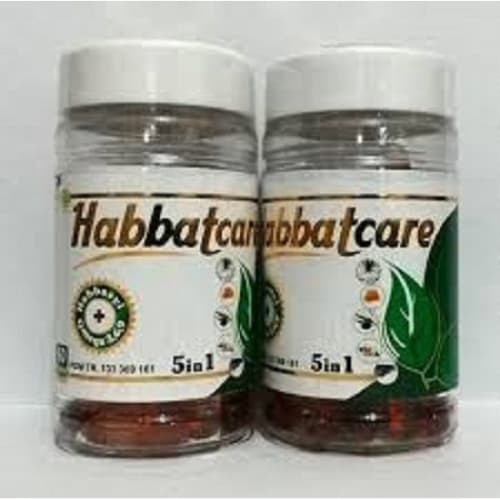 Habbatcare 5 In 1 200 Kapsul HABBAT CARE OBAT HERBAL  Membantu memelihara kesehatan tubuh - Menormalkan kadar gula darah - Mengatasi asam urat dan nyeri pada persendian - Menormalkan tekanan darah tinggi - Memperbaiki fungsi pankreas - Mengatasi nyeri lam