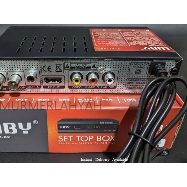 NEW STB Luby Receiver TV STB Digital DVB T2-02 Support WIFI Dongle