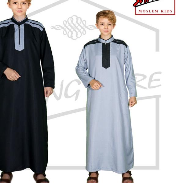 baju gamis anak laki laki / jubah anak laki laki - Putih, 2