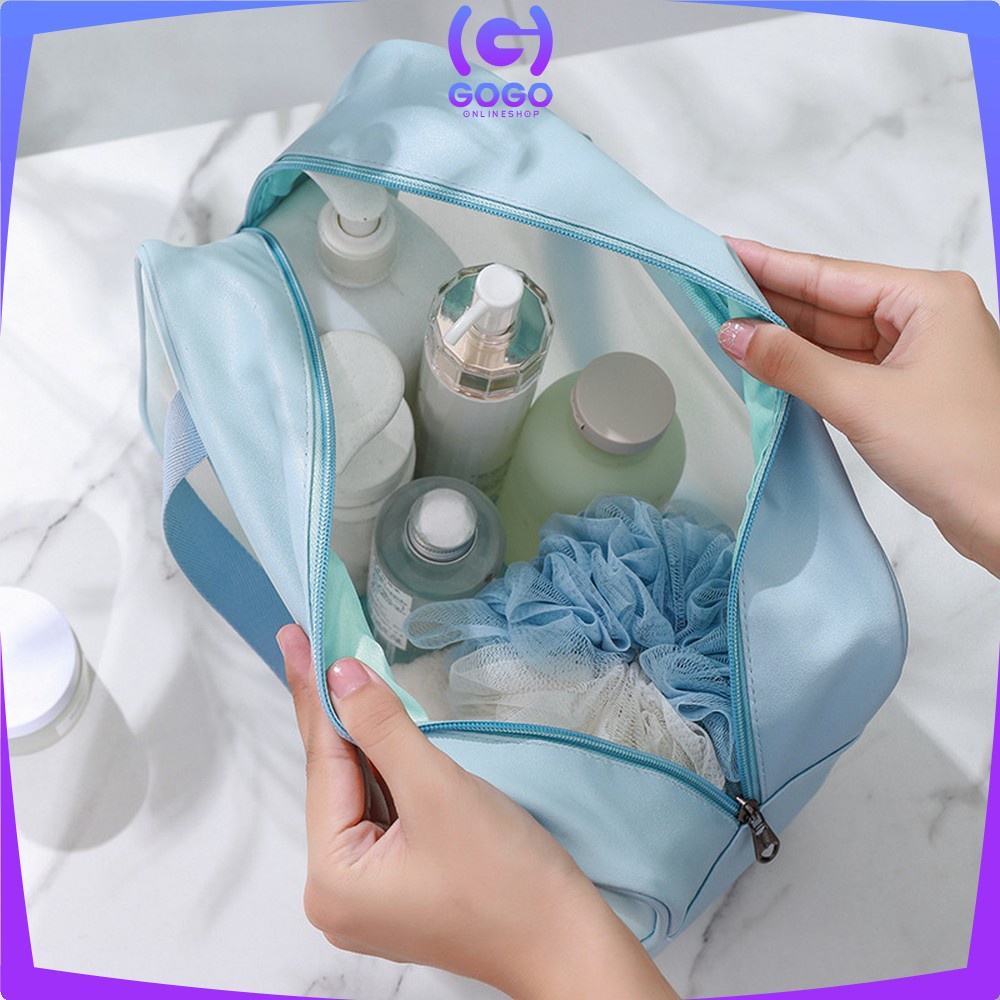 GOGO-T40 Tas WASHBAG Waterproof Pouch Travel Make Up Multifungsi / Tas Sabun Peralatan Mandi Traveling / Bag Organizer Tas Kosmetik Portable