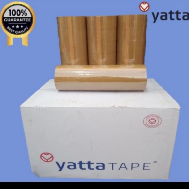 

lakban yatta tape bening dan coklat ukuran 45mmx100yard isi 6pcs