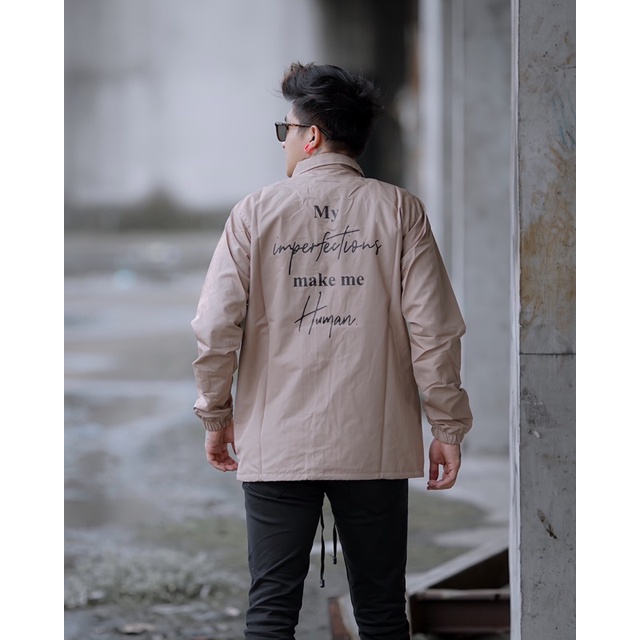 BRCO Jaket Coach Caption Art Wanita Pria