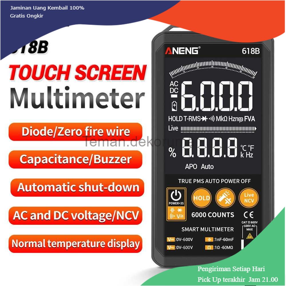 TD - PR1 ANENG Digital Multimeter Voltage Tester - 618B