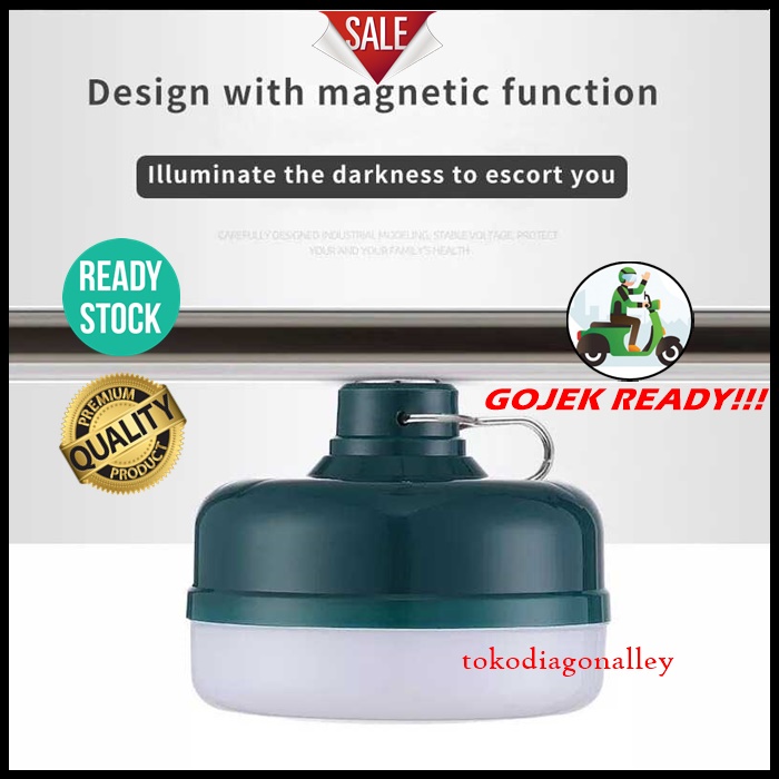 Lampu Tenda Camping Model Gantung Minimalis Charging Lampu Kios Lampu Bohlam Gantung Isi Ulang LED Night Light Rechargeable 50W Murah