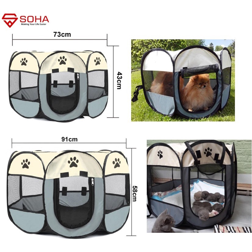 AHP-01 Kandang Pet Travel Tenda Kucing Tempat Tidur Kandang Anjing