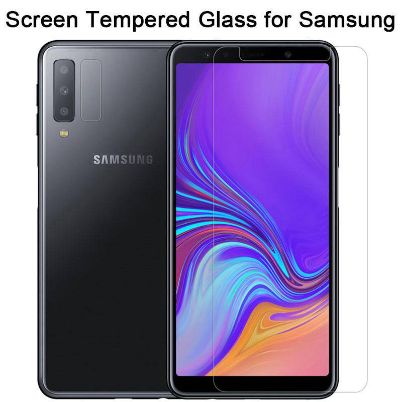 Pelindung Layar Tempered Glass 9H Untuk Samsung Galaxy A6 A7 A8 A9 Pro Plus 2015 2016 2018 A12 A31 A72