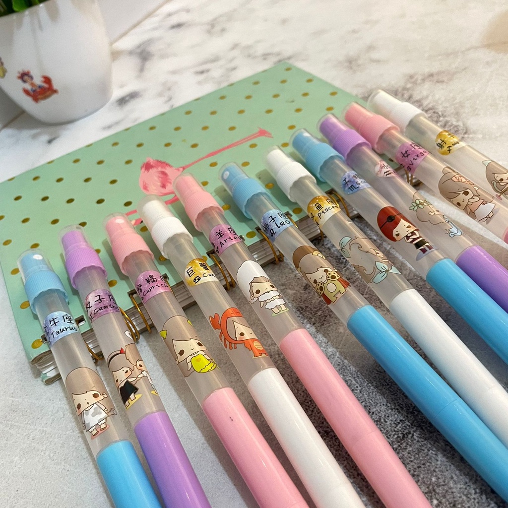 PAKET PULPEN 4/8/12 PCS PEN PARFUM FULLBODY MODEL LITTLE GIRL SUPER CUTE UNIK LENGKAP HARGA LEBIH MURAH STATIONARY IMUT BUNDLE 1 SET BEST IMPORT QUALITY BISA GROSIR DAN COD