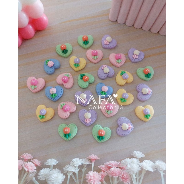 (10pcs) Clay Love tulip